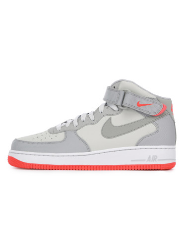 Nike Air Force 1 Mid Pure Platinum Wolf Grey Bright Crimson 315123 030