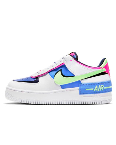 CJ1641 100 Air Force 1 Shadow White Sapphire Barely Volt AF1