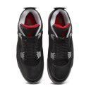 Jordan 4 Black Red Gray Winter with FUR