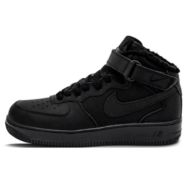 Nike Air Force 1 High Black Winter with FUR