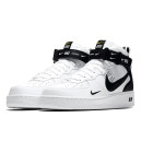 Nike Air Force 1 Mid Utility White Black 07 LV8 Winter with FUR