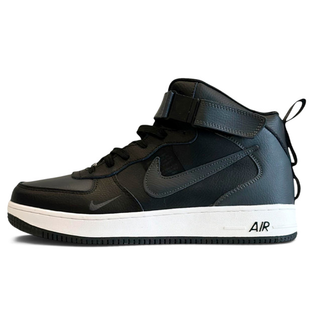 Nike Air Force 1 Utility HIgh Black White Winter with FUR