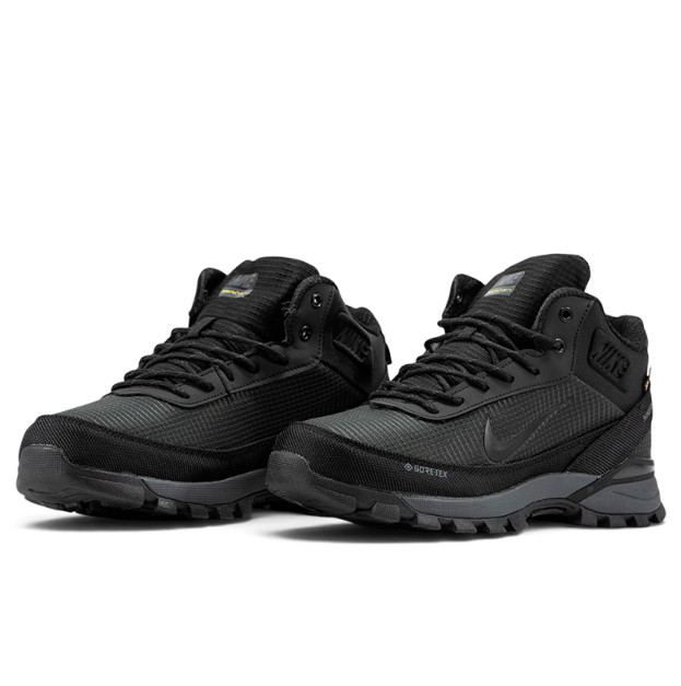 Nike Rivah Gore-Tex Black Grey Winter з ХУТРОМ