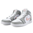 Jordan 1 Retro Mid Custom Light Grey