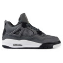 Jordan 4 Grey Black White With FUR