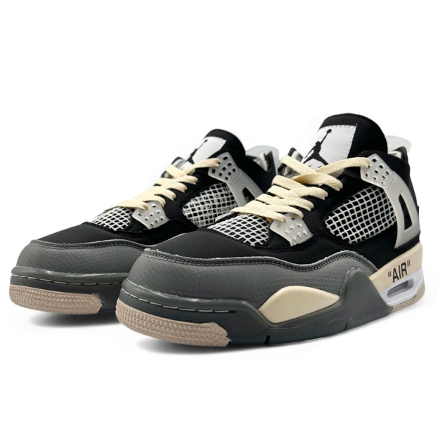 Jordan 4 Retro Black Beige Grey