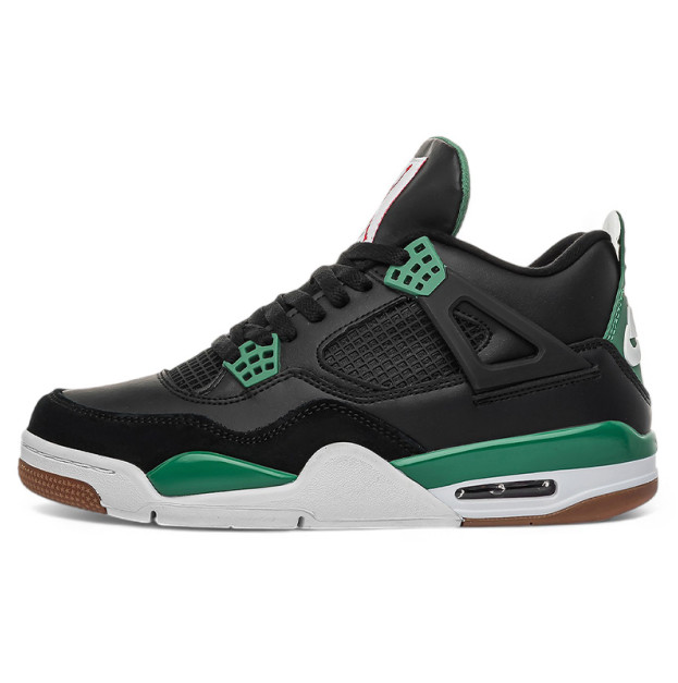 Jordan 4 Retro Black Green White