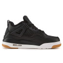 Jordan 4 Black White Gum With With FUR