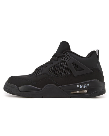 Jordan 4 Total Black With With FUR