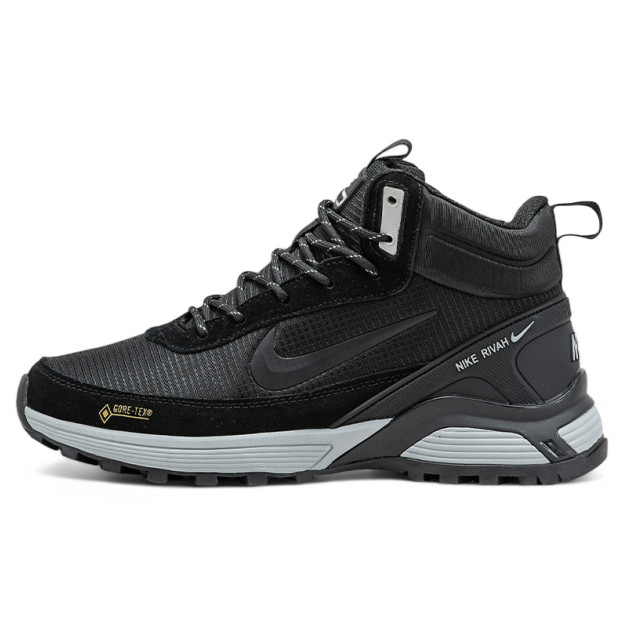 Nike Rivah Gore-Tex Black Grey З ХУТРОМ