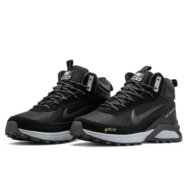 Nike Rivah Gore-Tex Black Grey З ХУТРОМ