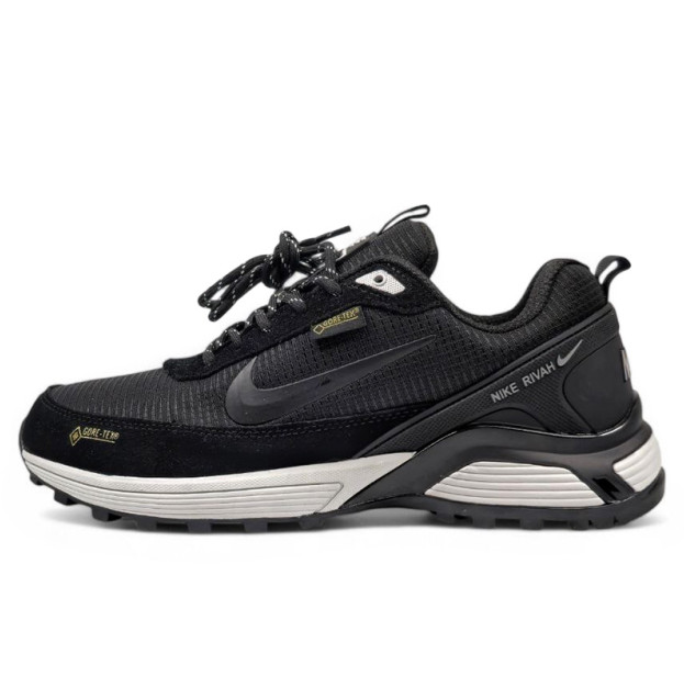 Nike Rivah Low Gore-Tex Black White С МЕХОМ