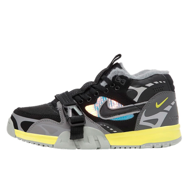 Nike Air Trainer 1 SP Black Grey Yellow Winte With FUR