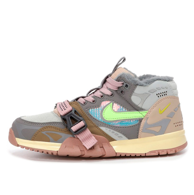 Nike Air Trainer 1 SP Grey Beige Pink Winter With FUR