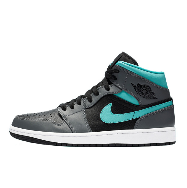 Jordan 1 Mid Grey Aqua 554724-063