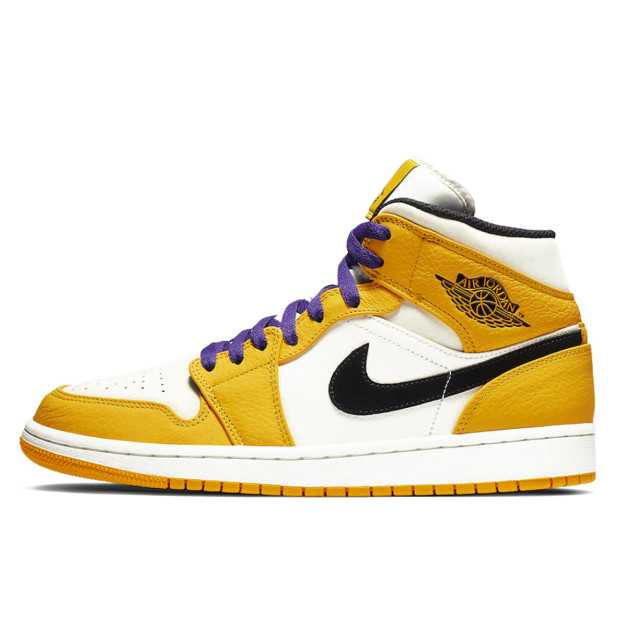 Jordan 1 Mid SE Lakers 852542-700