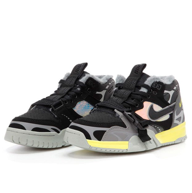 Nike Air Trainer 1 SP Black Grey Yellow Winte With FUR