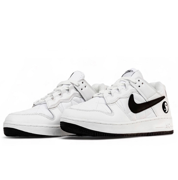 Nike Air Force 1 low In Yan White Black Winter With FLEECE