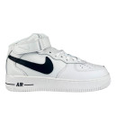 Nike Air Force 1 High White Black Logo Winter With FUR