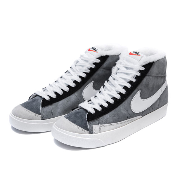 Nike Blazer Grey White Winter З ХУТРОМ