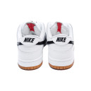 Nike SB Dunk Low White Black Winter С МЕХОМ