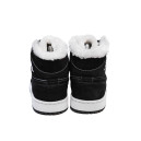 Jordan 1 Retro Mid Black White Winter With FUR