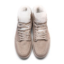 Jordan 1 Rerto Mid Beige Winter With FUR