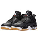 Jordan 4 Laser Black Gum Winter With FUR