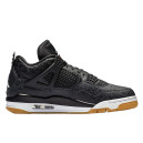 Jordan 4 Laser Black Gum Winter With FUR