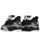 Jordan 4 Retro Black Grey White Winter With FUR