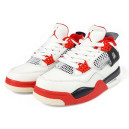 Jordan 4 White Red Winter With FUR