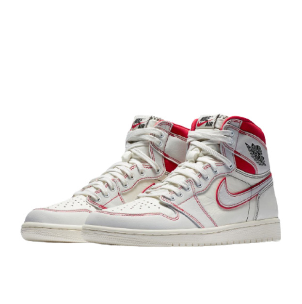 Jordan 1 Retro High Phantom Gym Red 555088-160