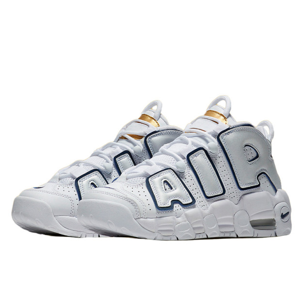 Nike Air More Uptempo White Midnight Navy 415082-109