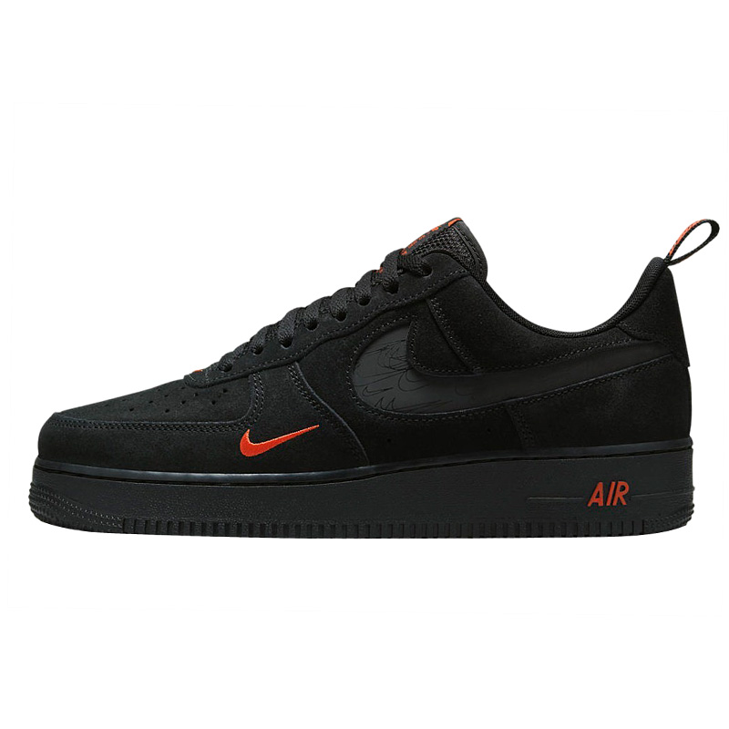 Nike Air Force 1 Low Black Orange Reflective DZ4514 001