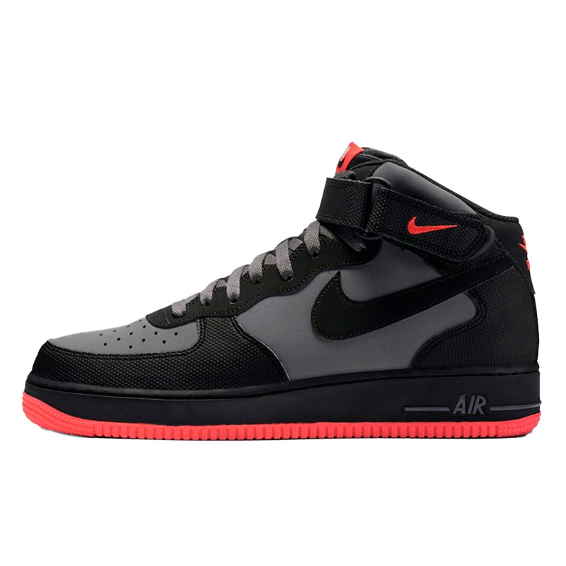 Nike air force 1 black red grey shop