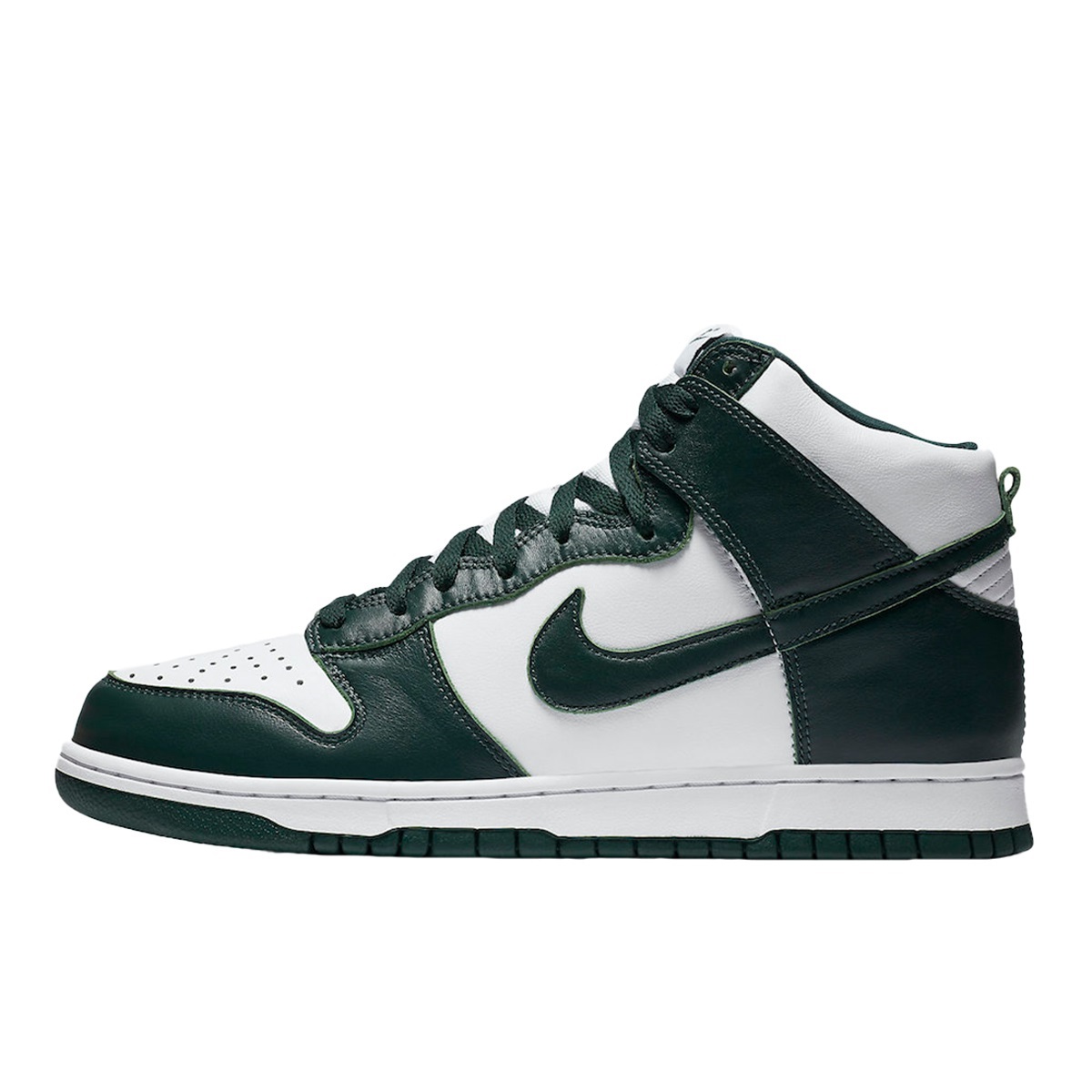 Green and black nike high tops 2025