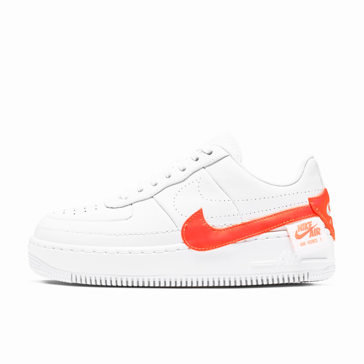 Nike Air Force 1 Jester Trainers White Hyper Crimson CN0139 100