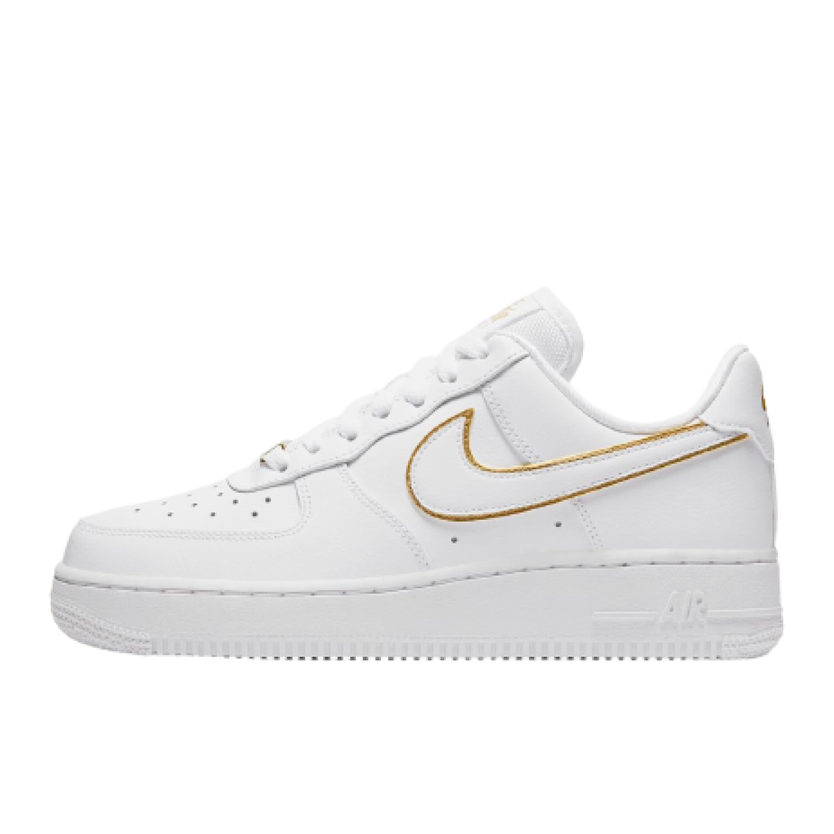 Nike Air Force 1 Low Icon Clash White Metallic Gold AO2132 102