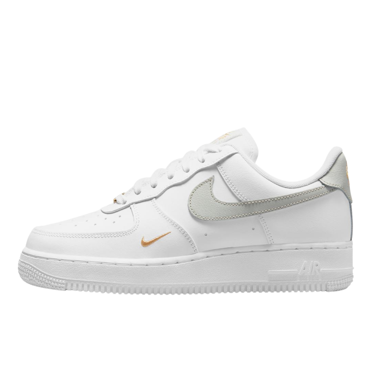 Nike air force 1 grey gold cheap