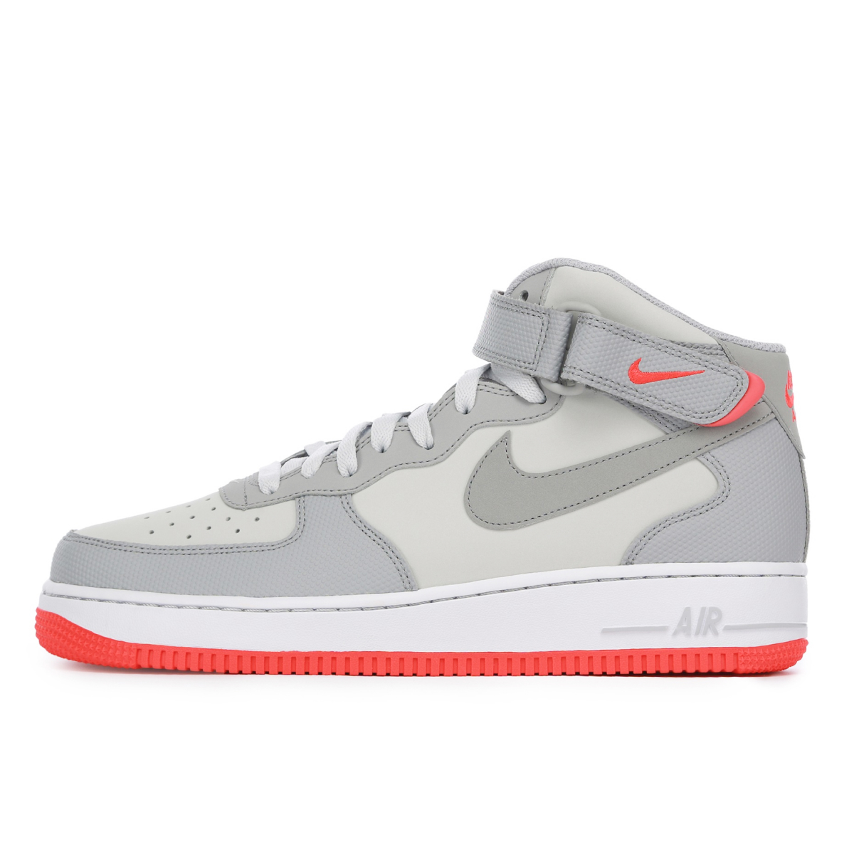 Nike air force 1 mid gray top