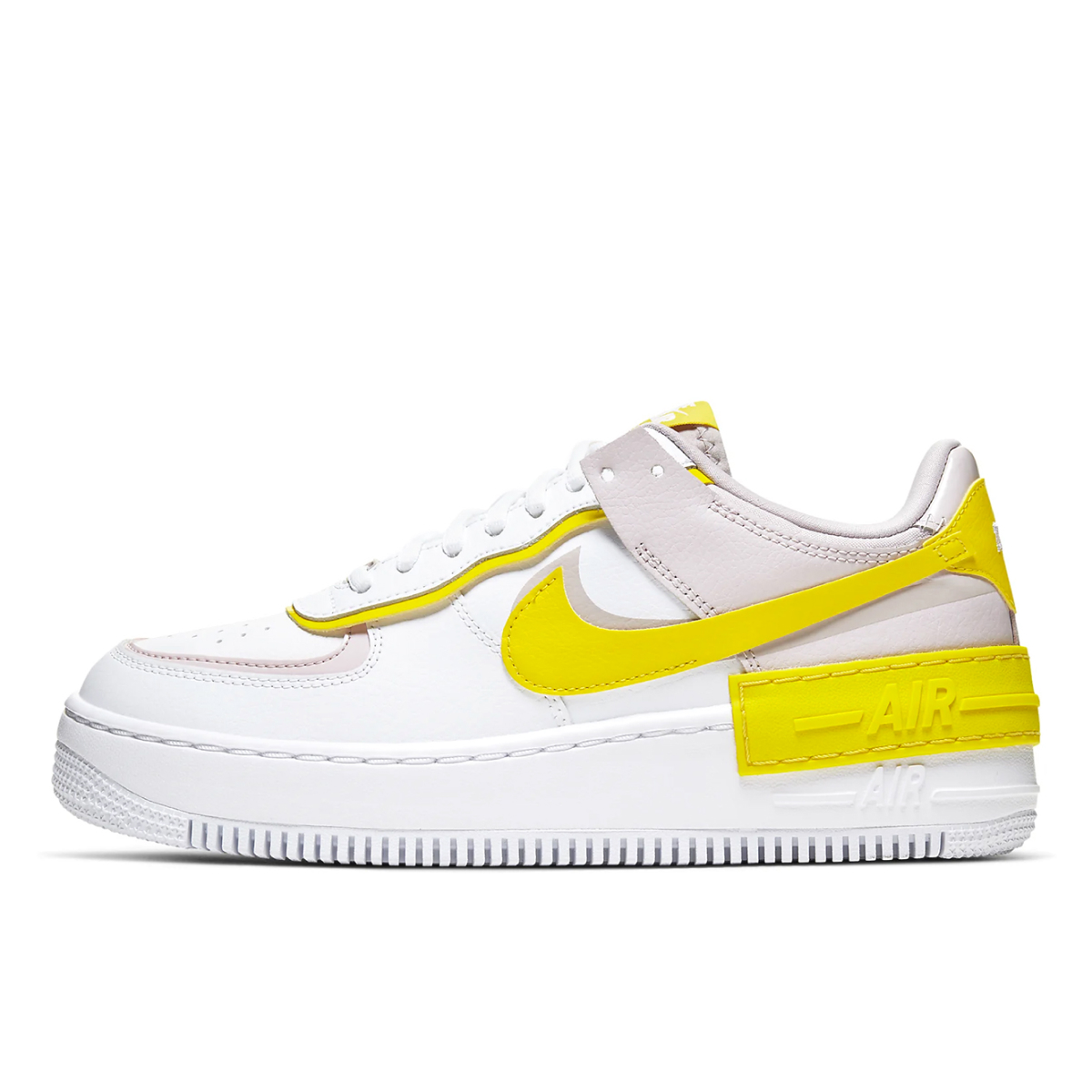 Air Force 1 Shadow White Barely Rose Speed Yellow CJ1641 102