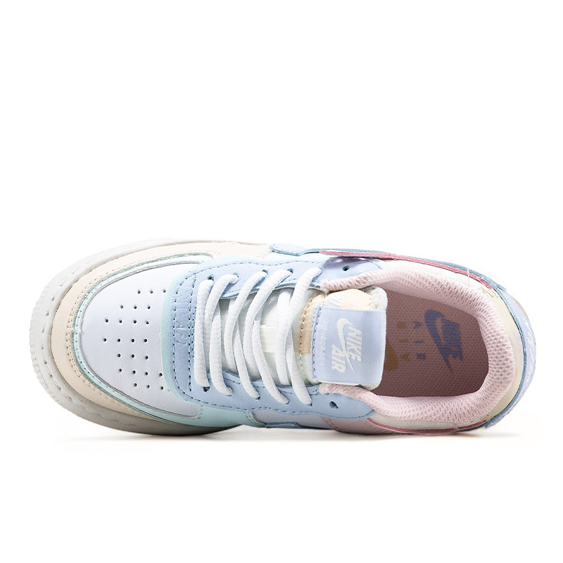 Nike Air Force 1 Shadow White Glacier Blue Ghost