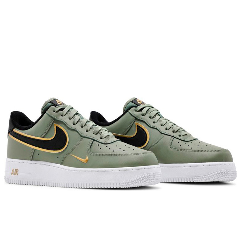 Nike air force 1 gold swoosh mens top