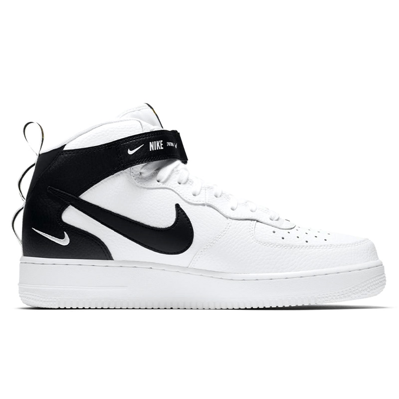 804609 103 Air Force 1 07 Mid LV8 Utility White Black