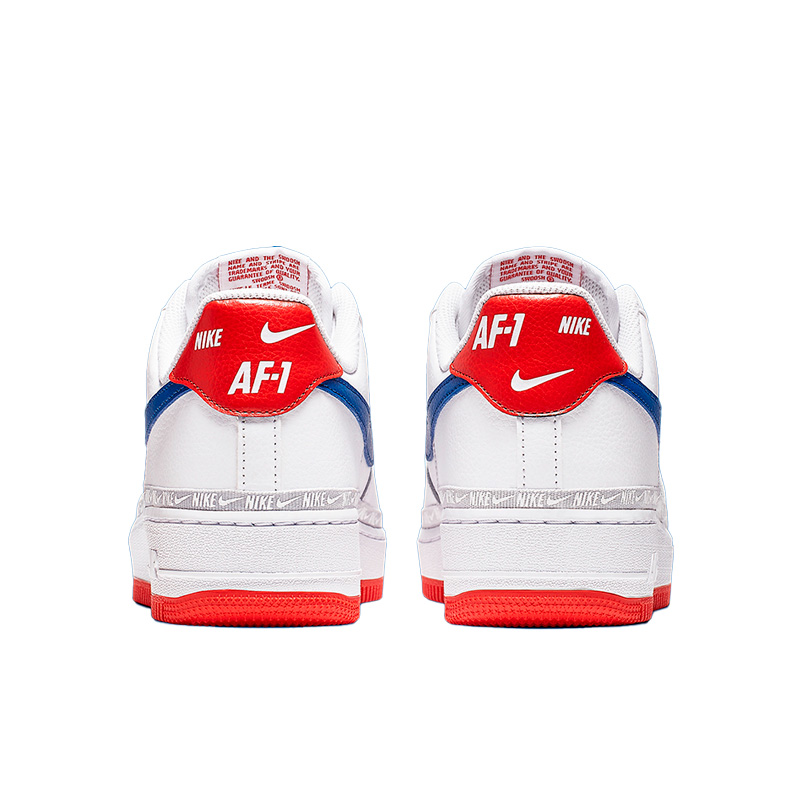 Nike af1 red and blue sale