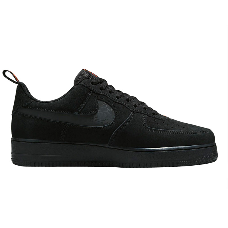 Nike air force 1 black blue orange sale