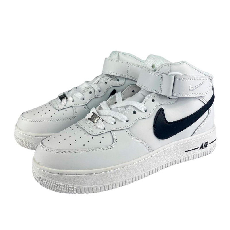 Nike Air Force 1 High White Black Logo Winter