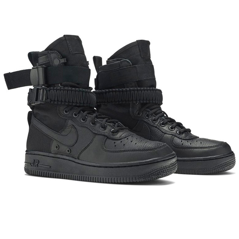 Nike air force 1 black high cut clearance