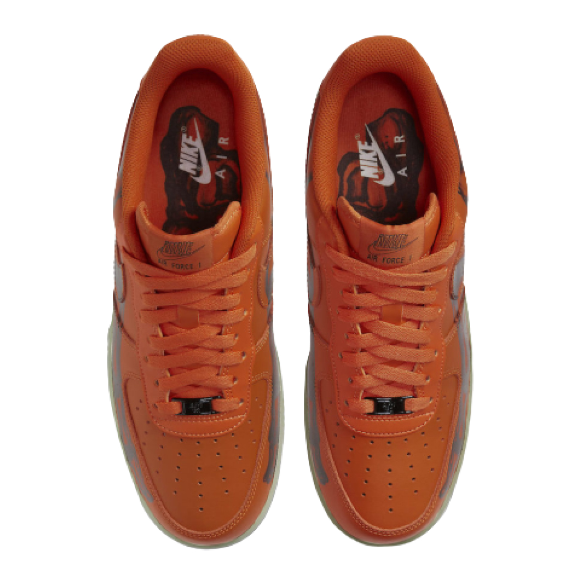 Nike air force 1 with orange hotsell