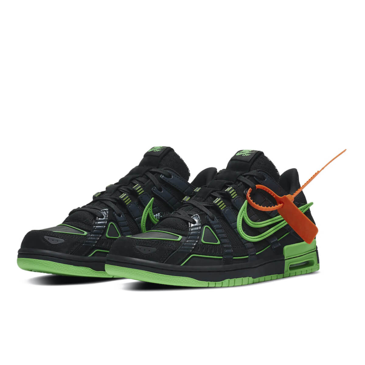 Air Rubber Dunk Off White Green Strike CU6015 001 AF1